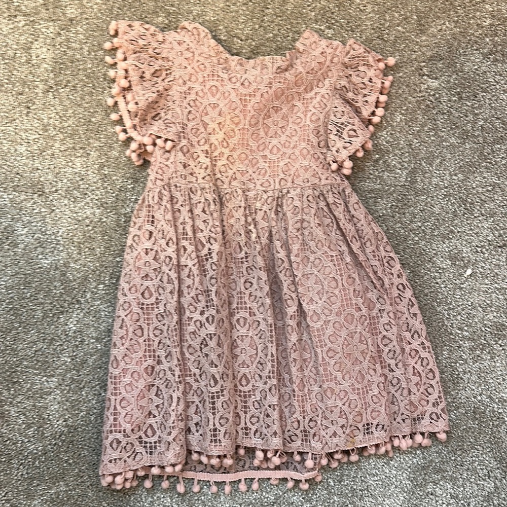Pink lace dress (2T)